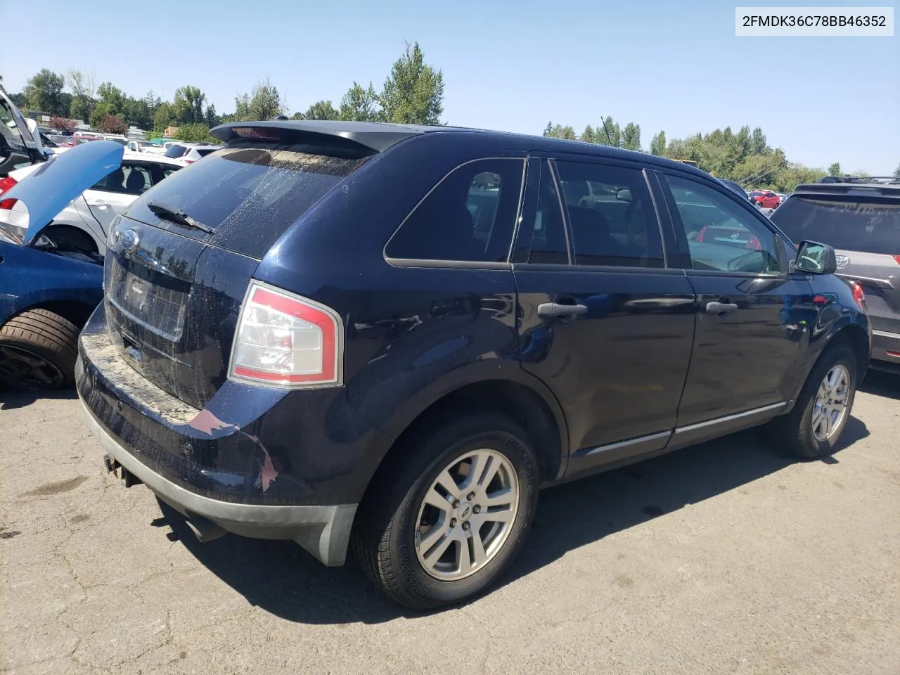 2FMDK36C78BB46352 2008 Ford Edge Se