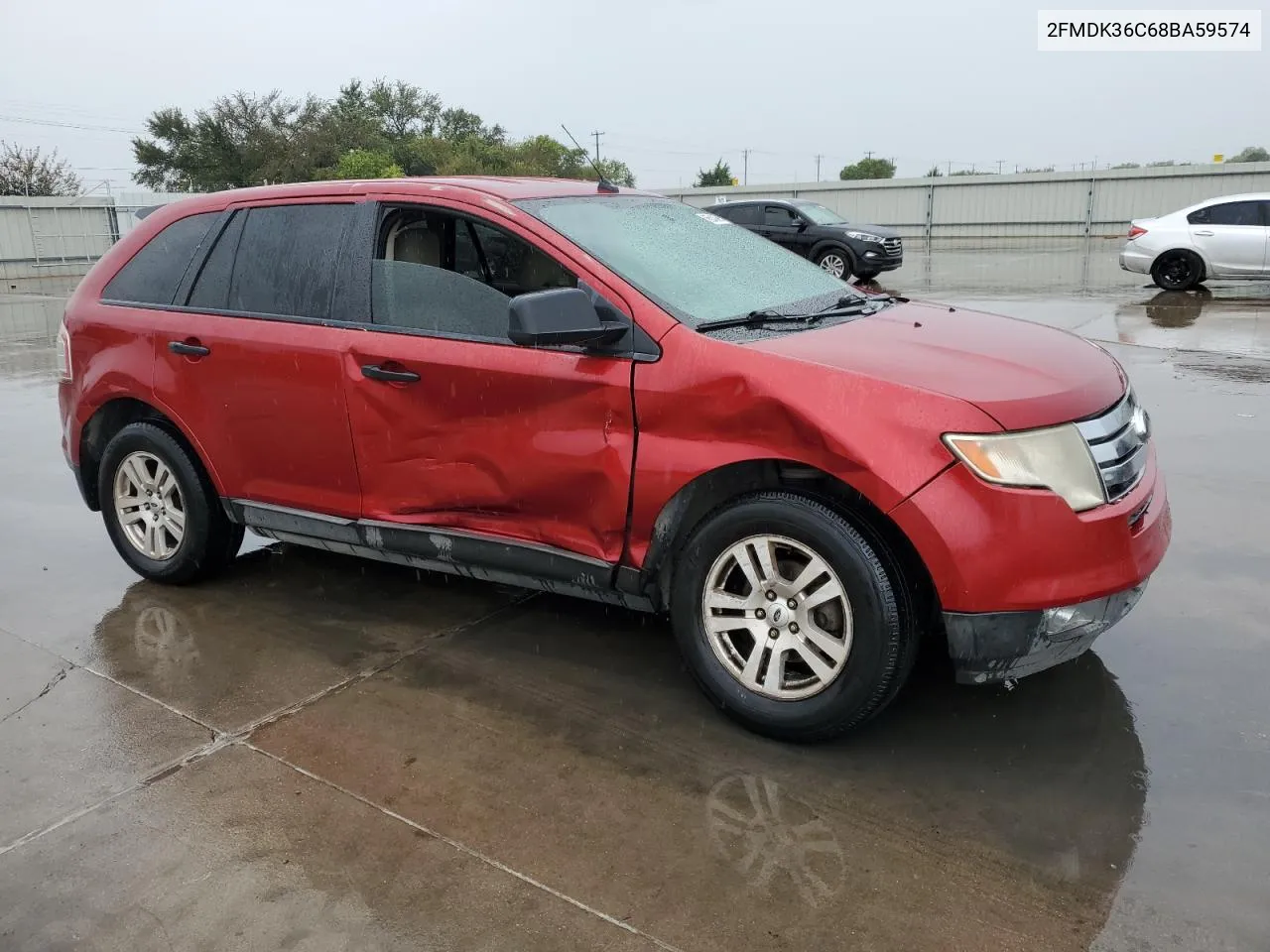 2008 Ford Edge Se VIN: 2FMDK36C68BA59574 Lot: 66543384