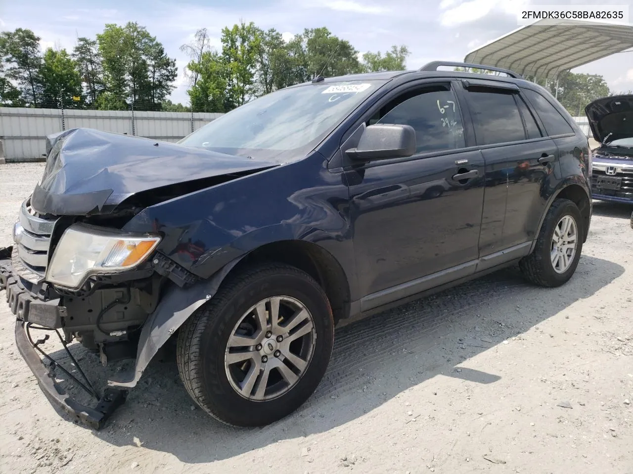 2008 Ford Edge Se VIN: 2FMDK36C58BA82635 Lot: 66764454