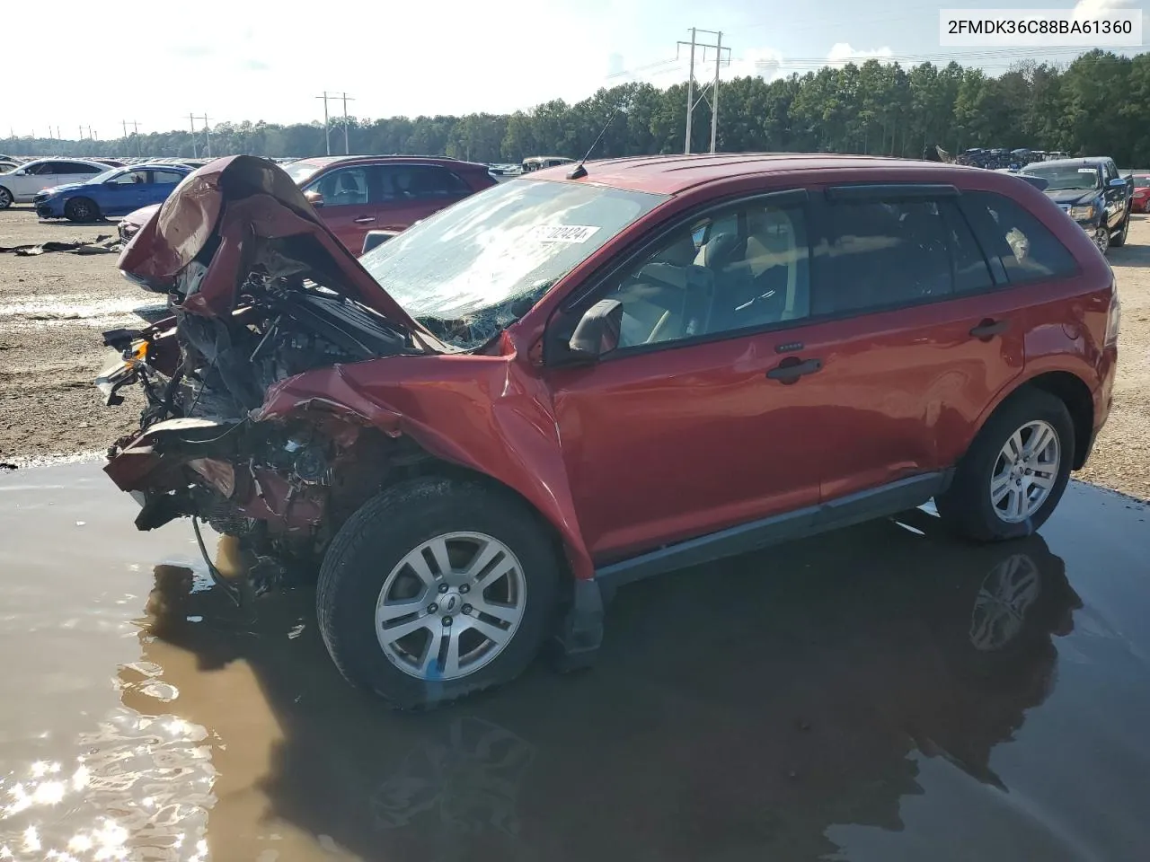 2008 Ford Edge Se VIN: 2FMDK36C88BA61360 Lot: 67472524