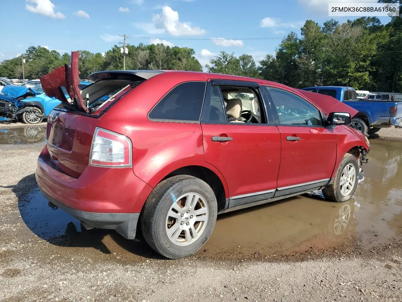 2008 Ford Edge Se VIN: 2FMDK36C88BA61360 Lot: 67472524