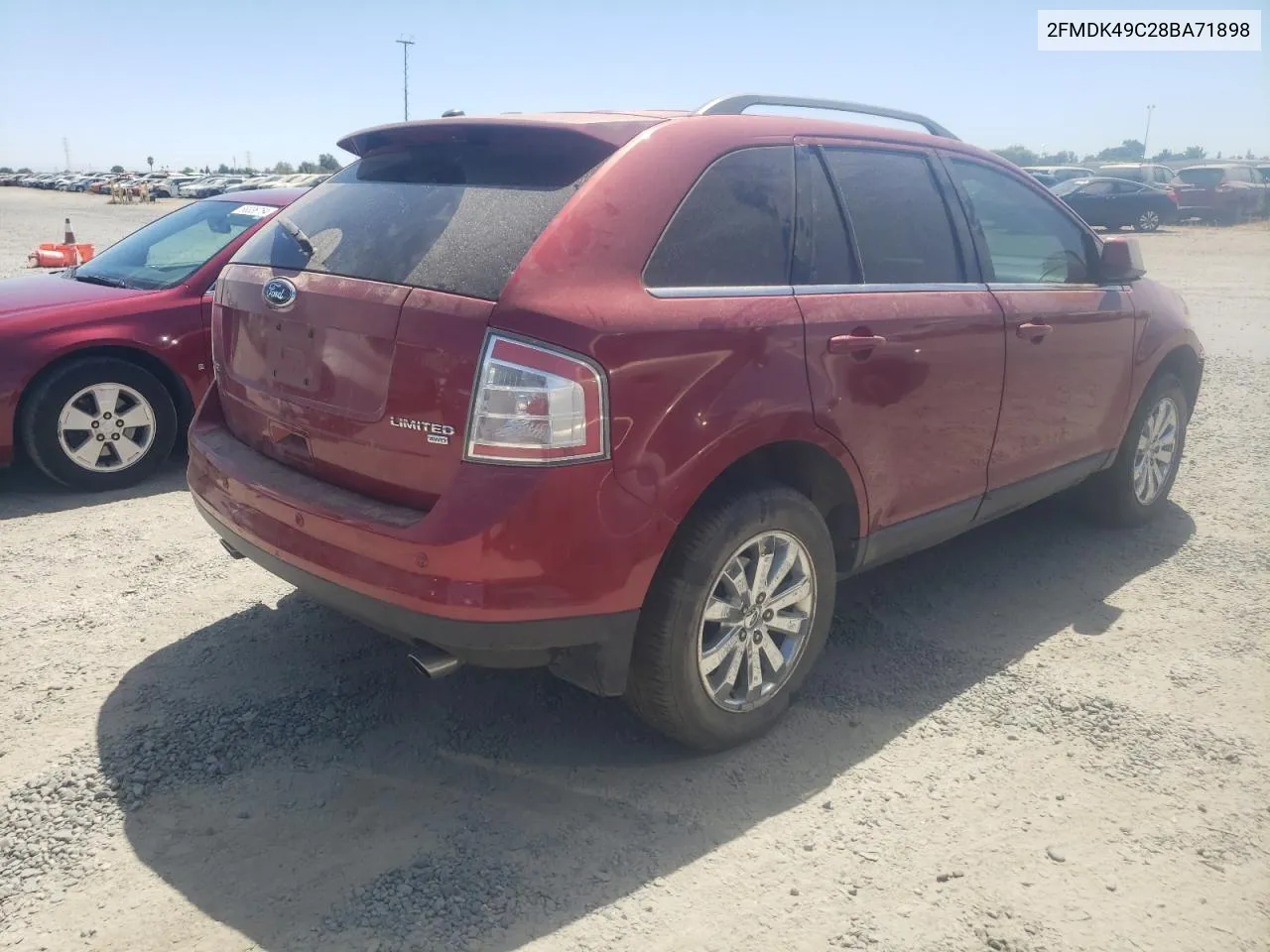 2008 Ford Edge Limited VIN: 2FMDK49C28BA71898 Lot: 68138604