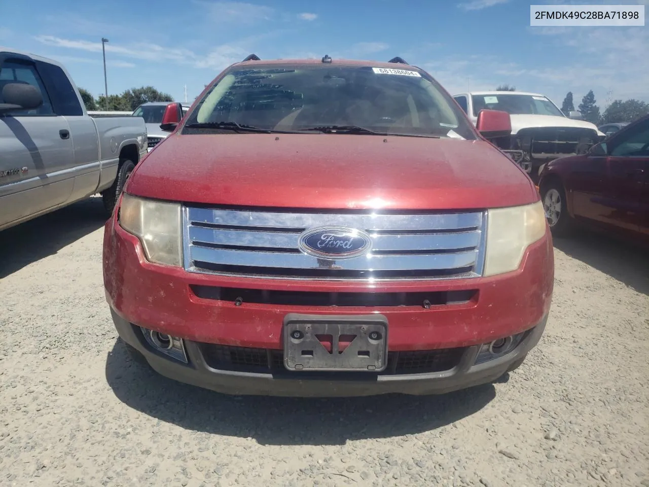 2008 Ford Edge Limited VIN: 2FMDK49C28BA71898 Lot: 68138604