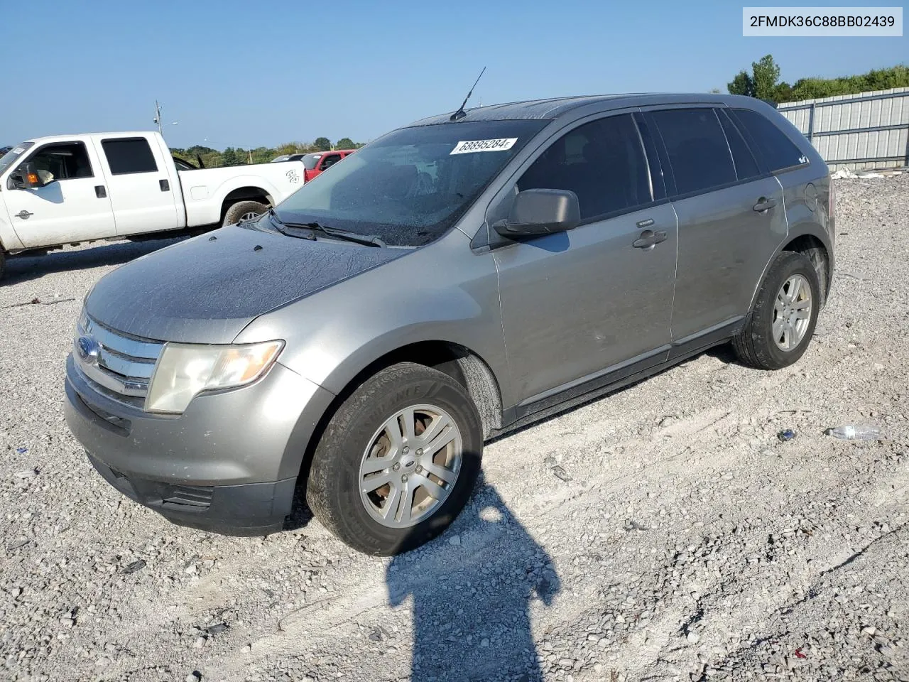 2008 Ford Edge Se VIN: 2FMDK36C88BB02439 Lot: 68895284