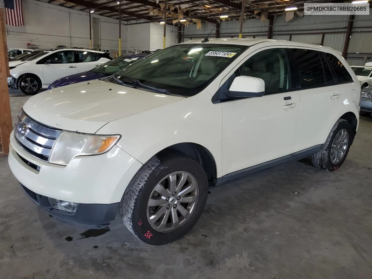 2008 Ford Edge Sel VIN: 2FMDK38C78BB20685 Lot: 69937104