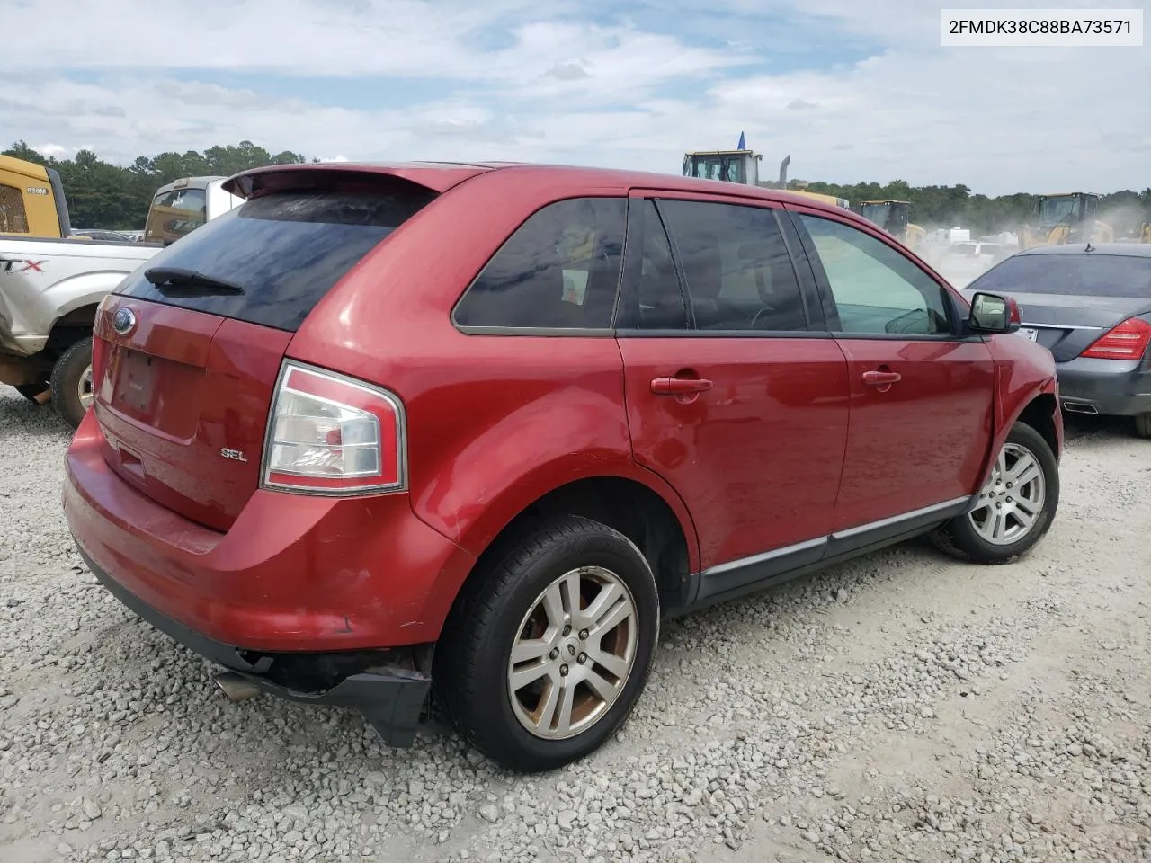 2008 Ford Edge Sel VIN: 2FMDK38C88BA73571 Lot: 70513364