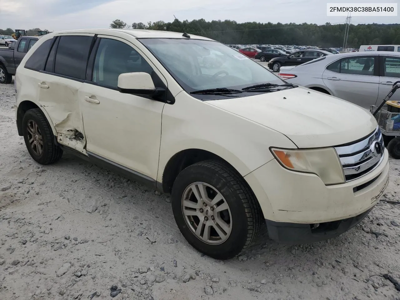 2008 Ford Edge Sel VIN: 2FMDK38C38BA51400 Lot: 70963954