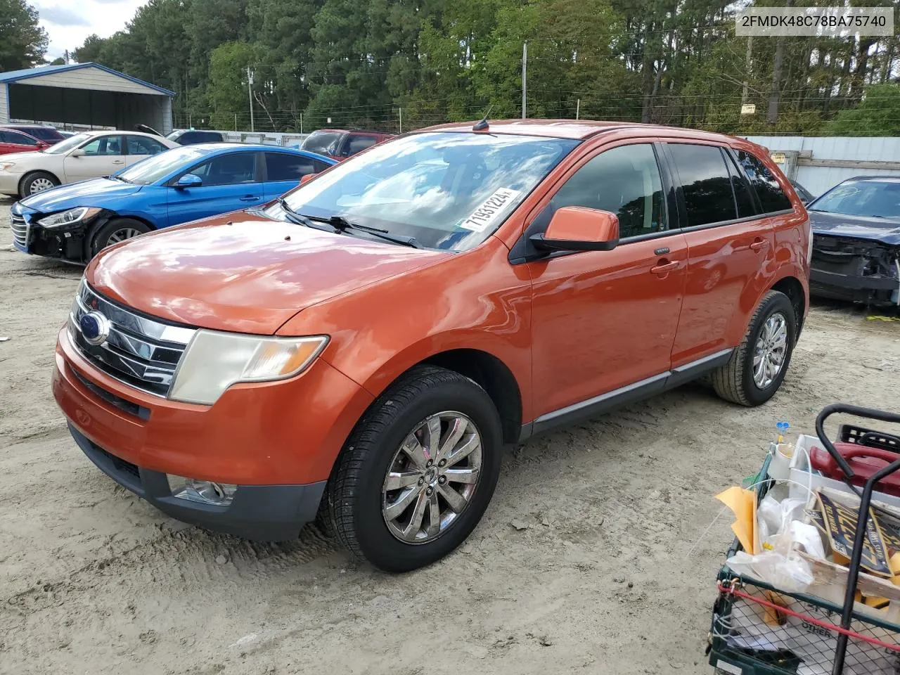 2008 Ford Edge Sel VIN: 2FMDK48C78BA75740 Lot: 71931224