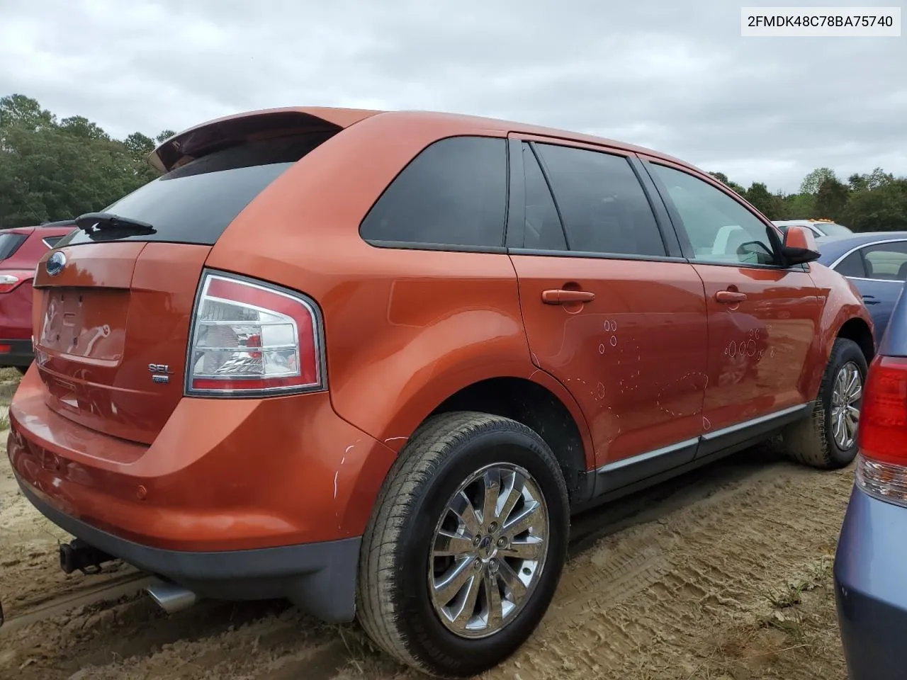 2008 Ford Edge Sel VIN: 2FMDK48C78BA75740 Lot: 71931224