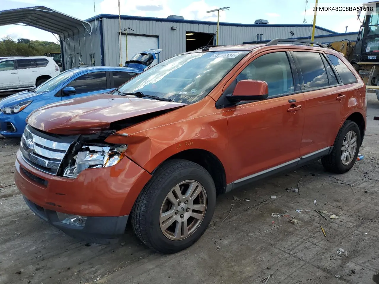 2008 Ford Edge Sel VIN: 2FMDK48C08BA51618 Lot: 72576104