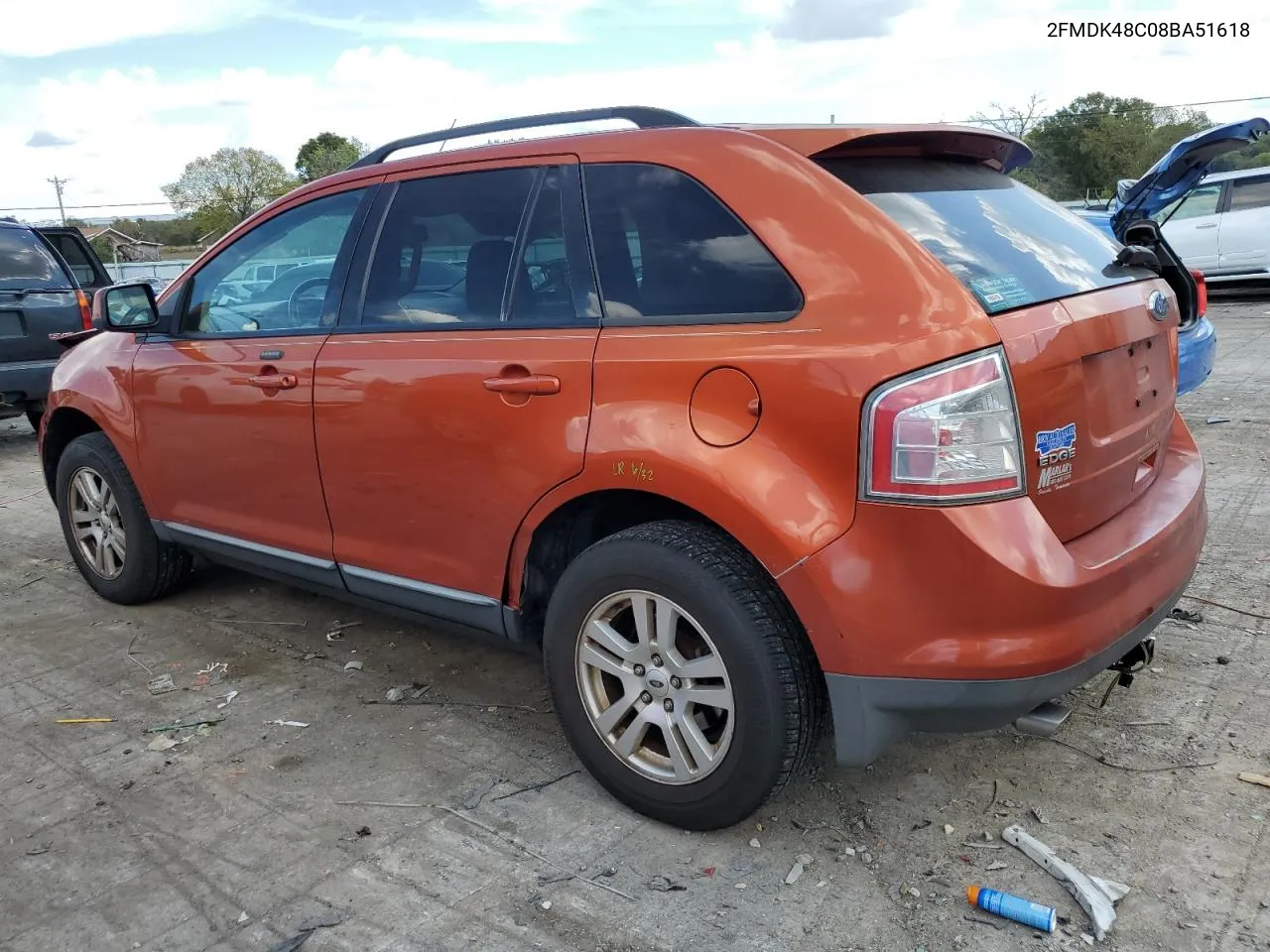 2008 Ford Edge Sel VIN: 2FMDK48C08BA51618 Lot: 72576104