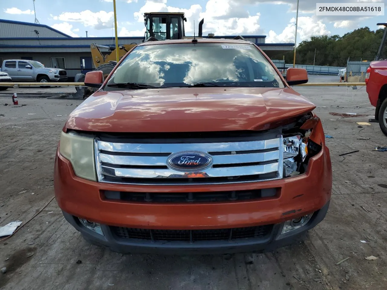 2008 Ford Edge Sel VIN: 2FMDK48C08BA51618 Lot: 72576104