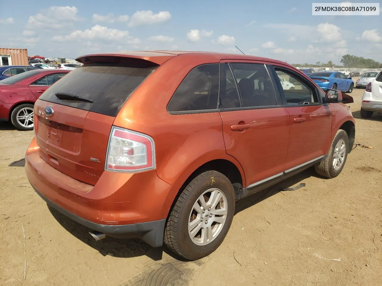 2008 Ford Edge Sel VIN: 2FMDK38C08BA71099 Lot: 72928644