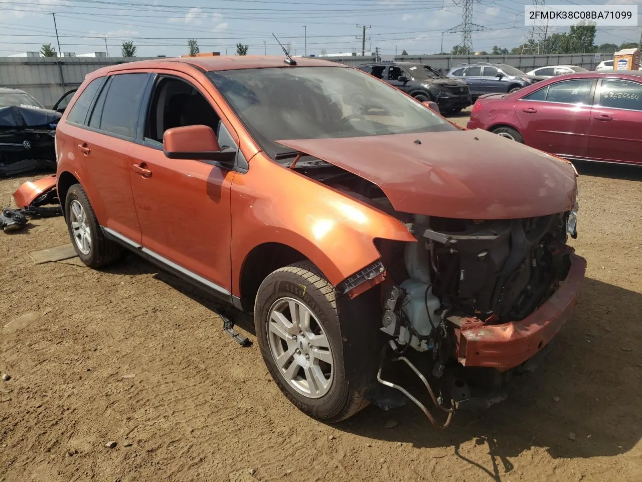 2008 Ford Edge Sel VIN: 2FMDK38C08BA71099 Lot: 72928644