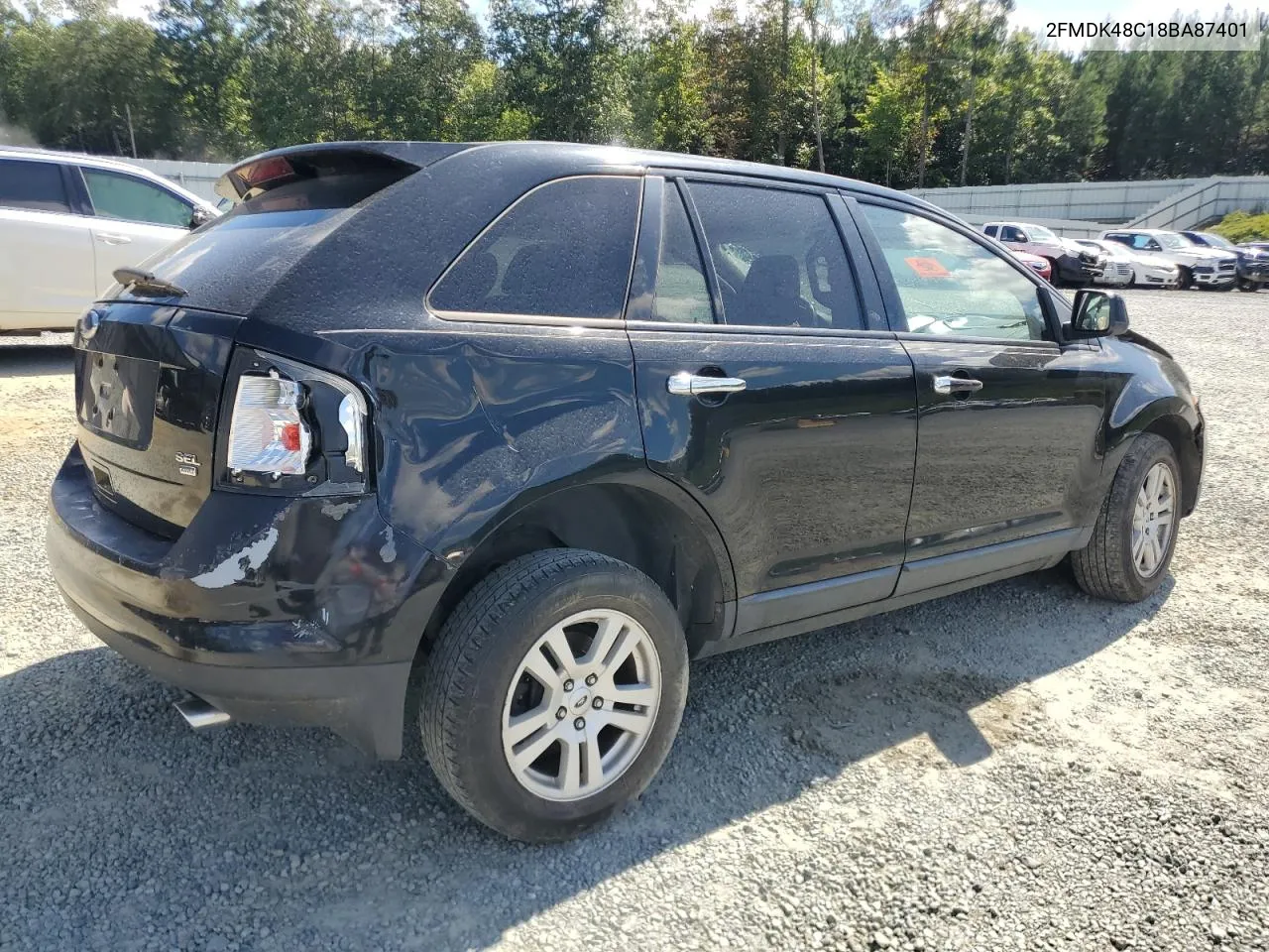 2008 Ford Edge Sel VIN: 2FMDK48C18BA87401 Lot: 73149734