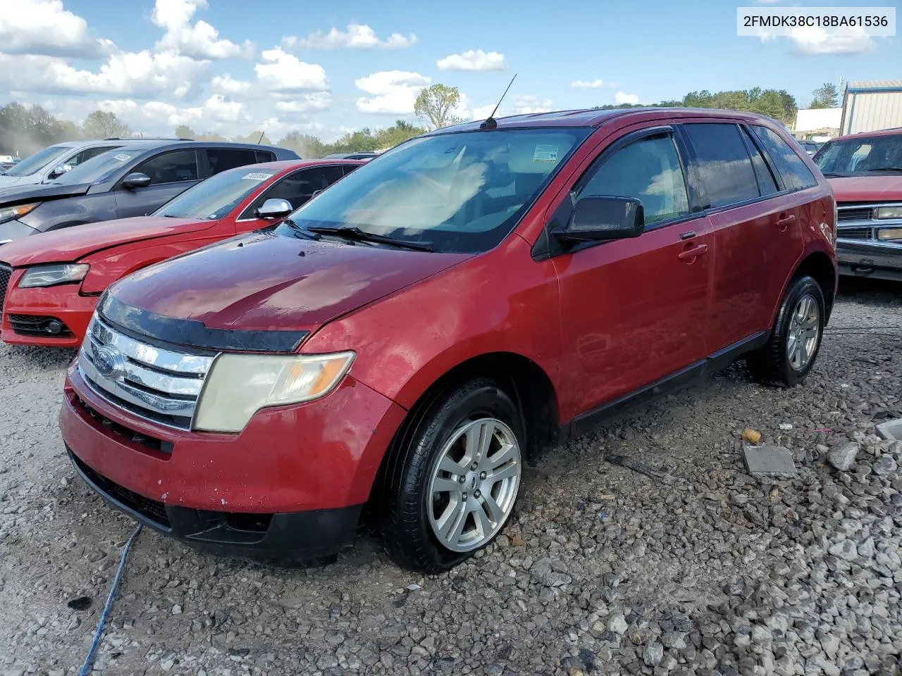 2008 Ford Edge Sel VIN: 2FMDK38C18BA61536 Lot: 73676564