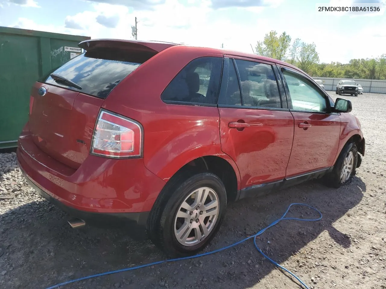 2008 Ford Edge Sel VIN: 2FMDK38C18BA61536 Lot: 73676564