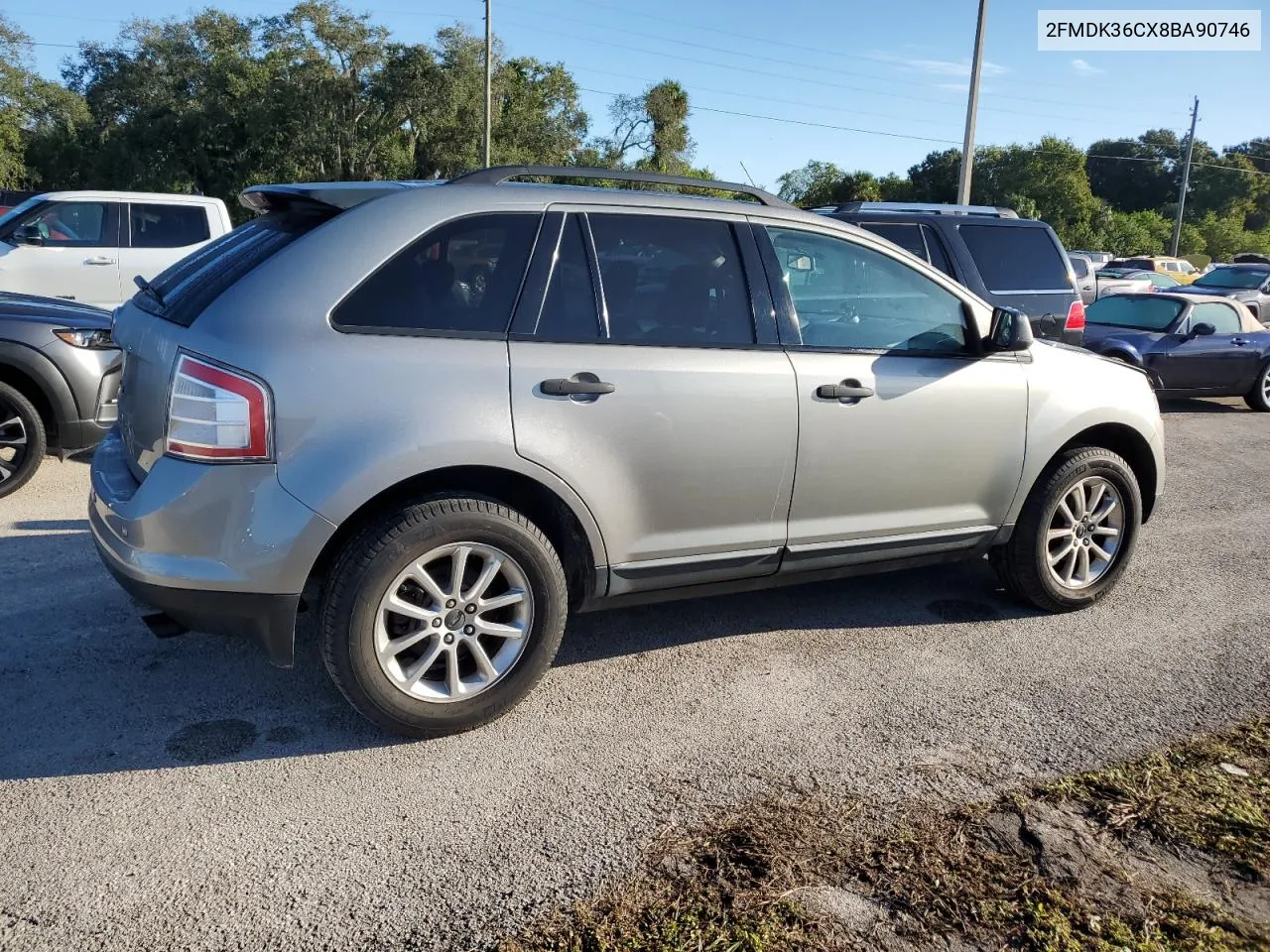 2008 Ford Edge Se VIN: 2FMDK36CX8BA90746 Lot: 74222354