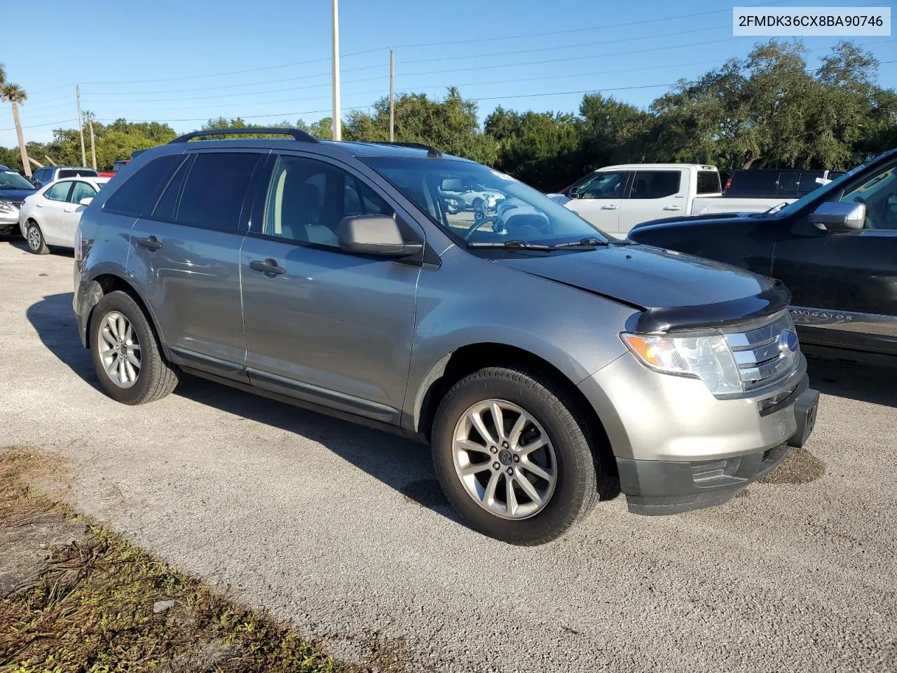 2008 Ford Edge Se VIN: 2FMDK36CX8BA90746 Lot: 74222354