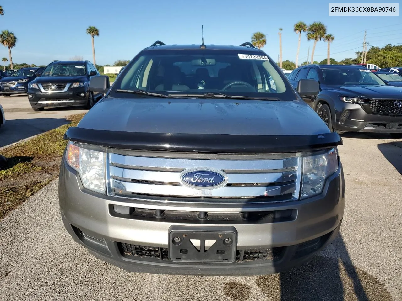 2008 Ford Edge Se VIN: 2FMDK36CX8BA90746 Lot: 74222354