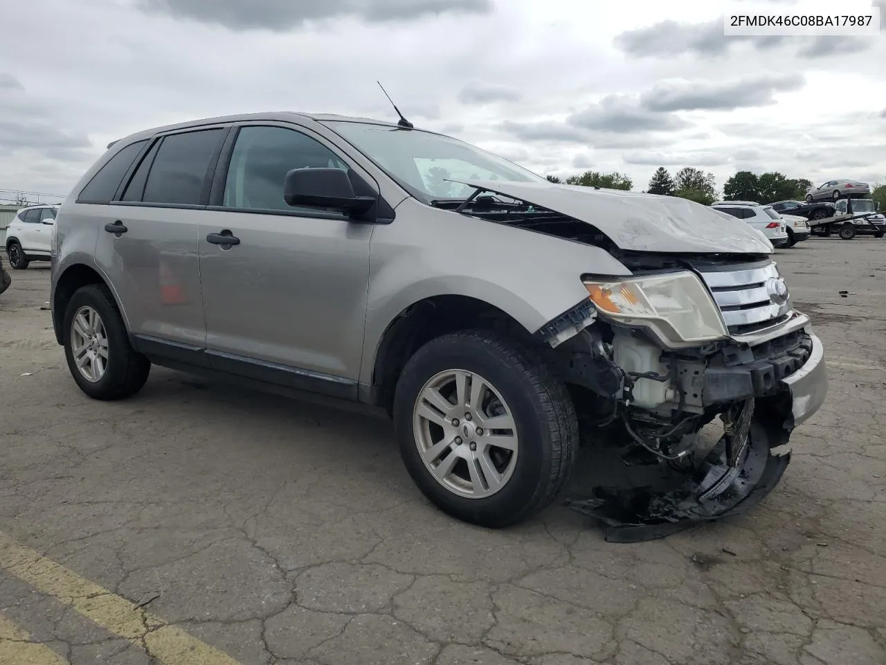 2FMDK46C08BA17987 2008 Ford Edge Se