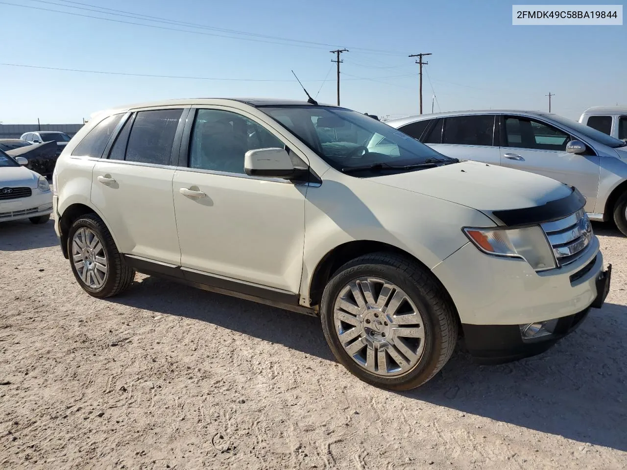 2008 Ford Edge Limited VIN: 2FMDK49C58BA19844 Lot: 74885414