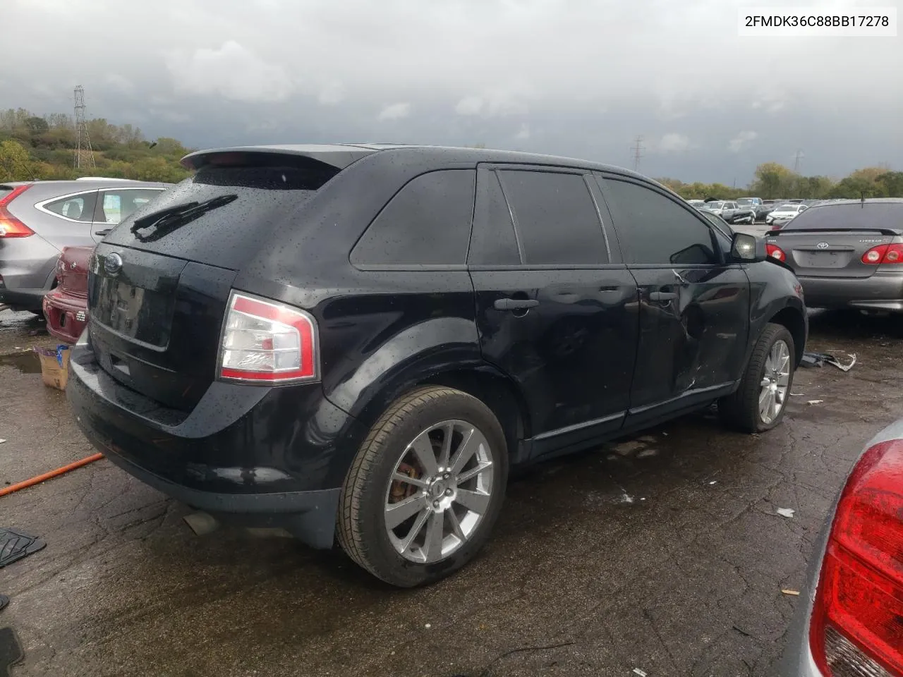 2008 Ford Edge Se VIN: 2FMDK36C88BB17278 Lot: 75674954