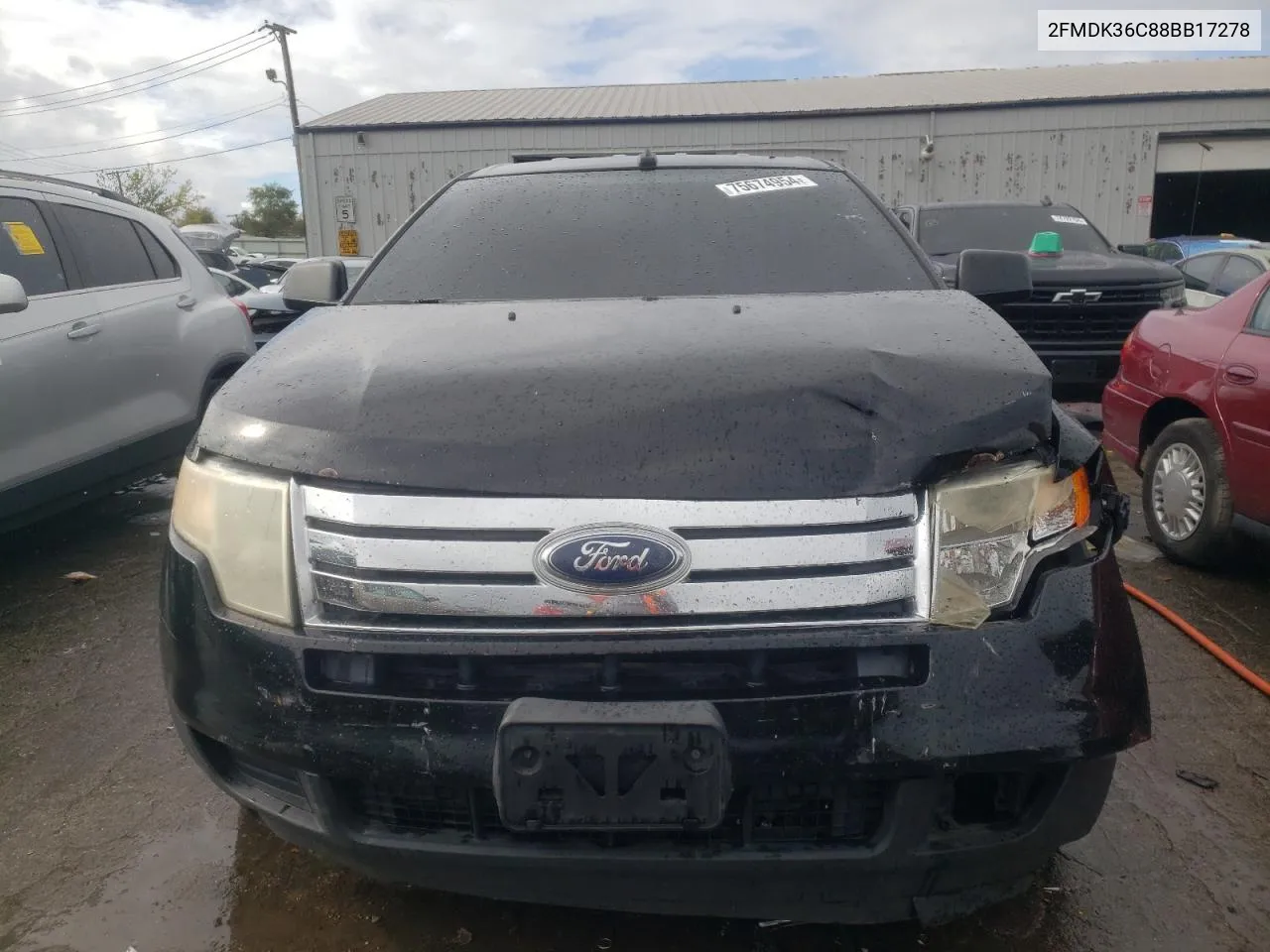 2008 Ford Edge Se VIN: 2FMDK36C88BB17278 Lot: 75674954