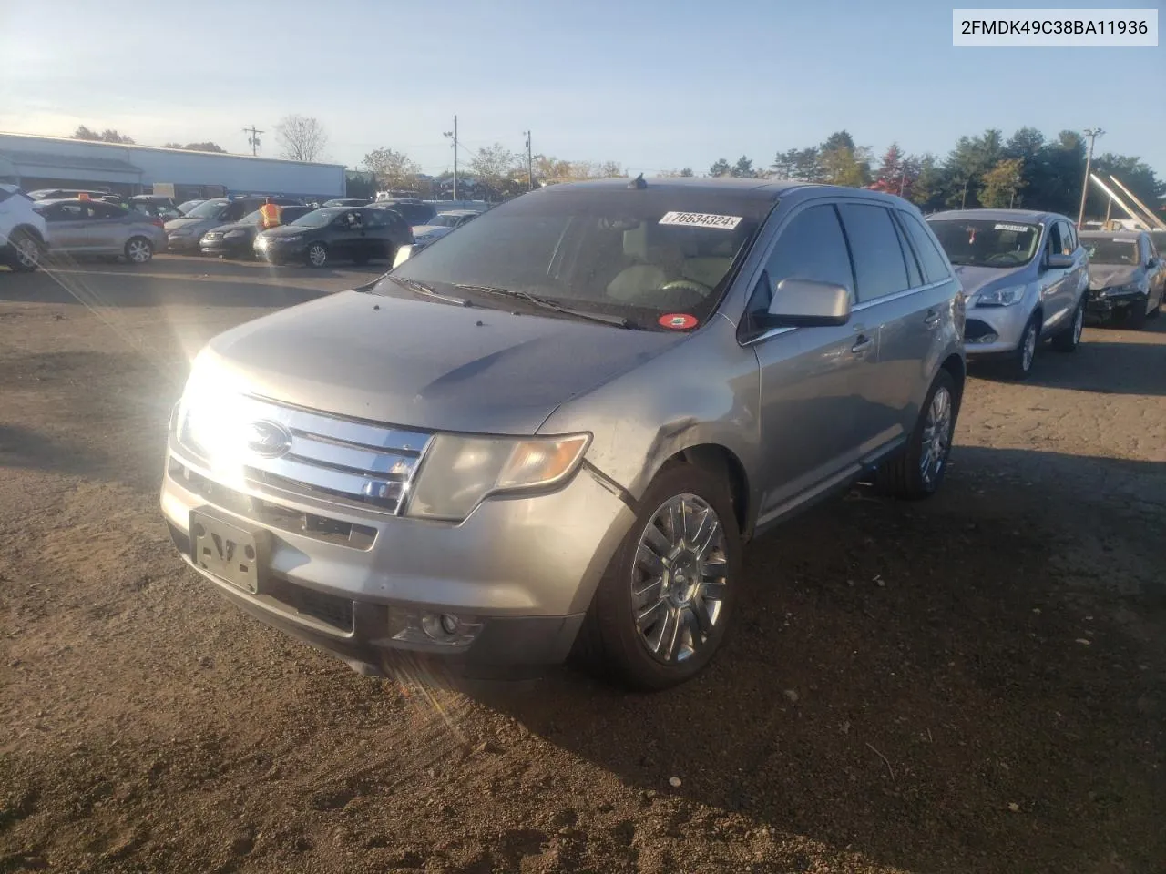 2008 Ford Edge Limited VIN: 2FMDK49C38BA11936 Lot: 76634324