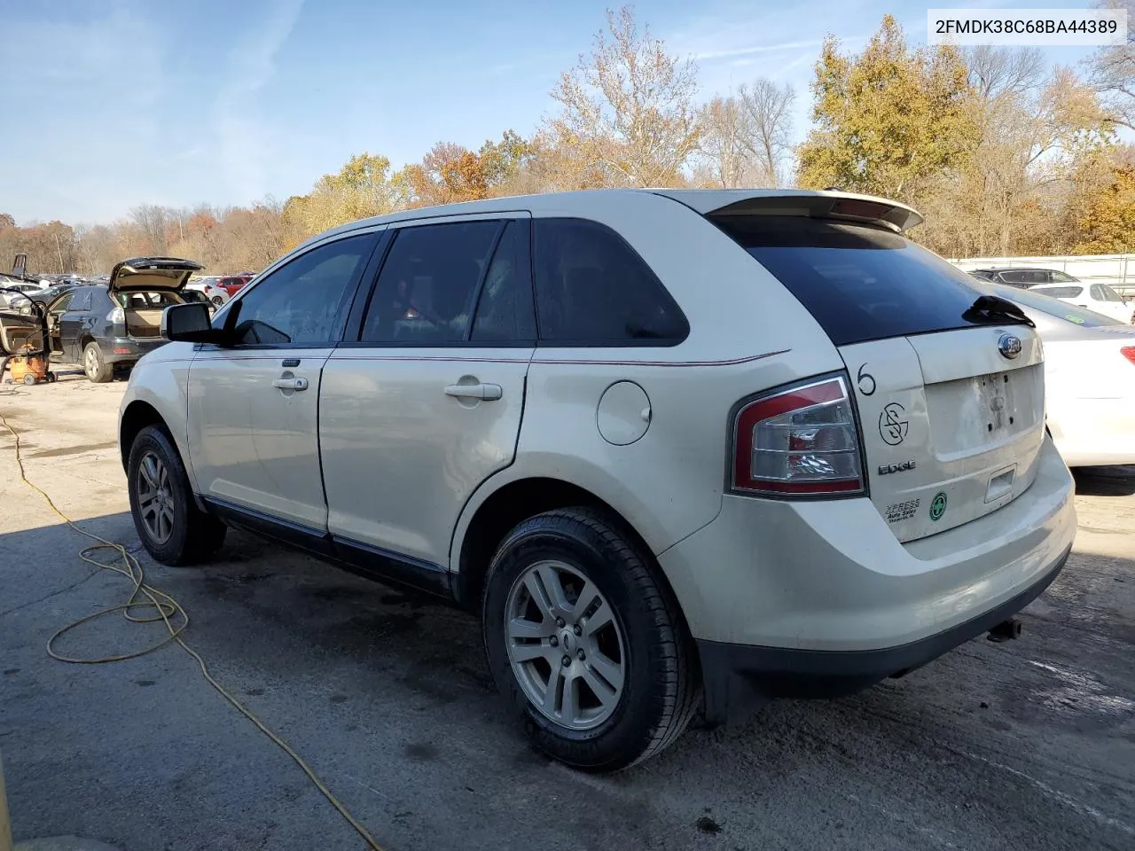 2008 Ford Edge Sel VIN: 2FMDK38C68BA44389 Lot: 77597644