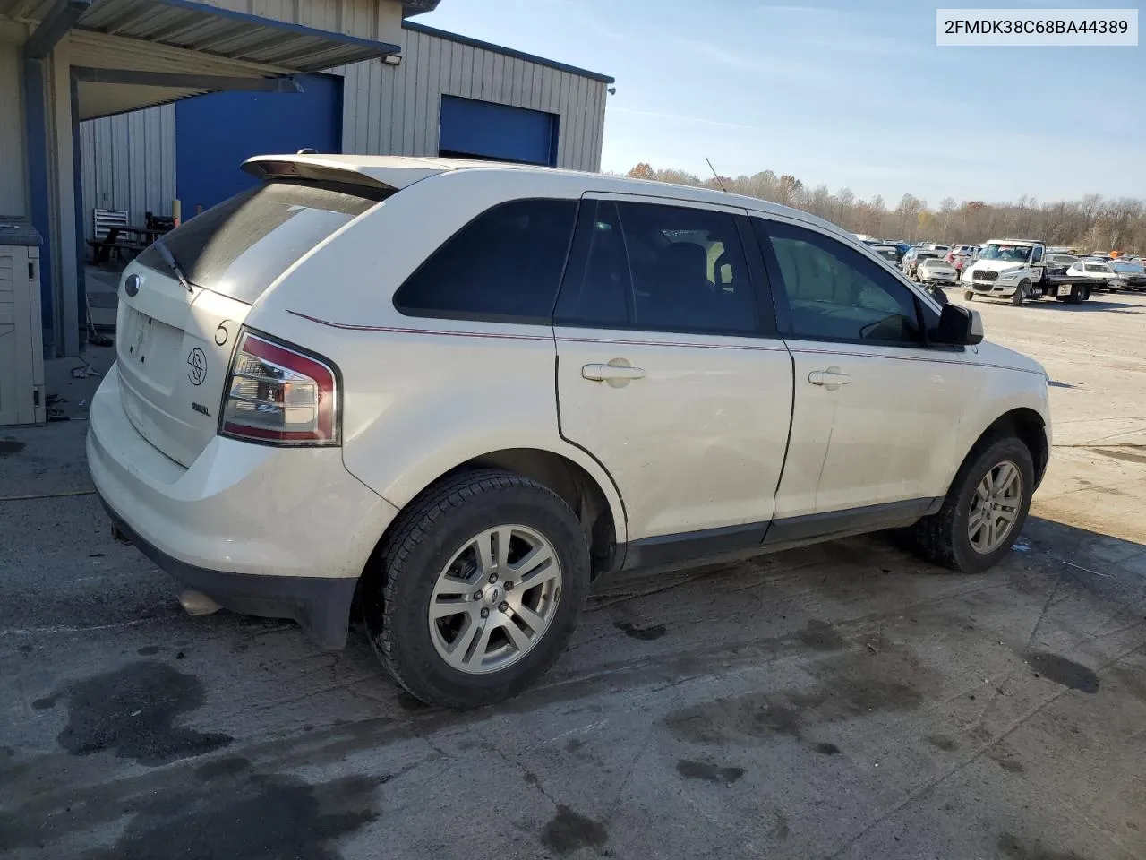 2008 Ford Edge Sel VIN: 2FMDK38C68BA44389 Lot: 77597644