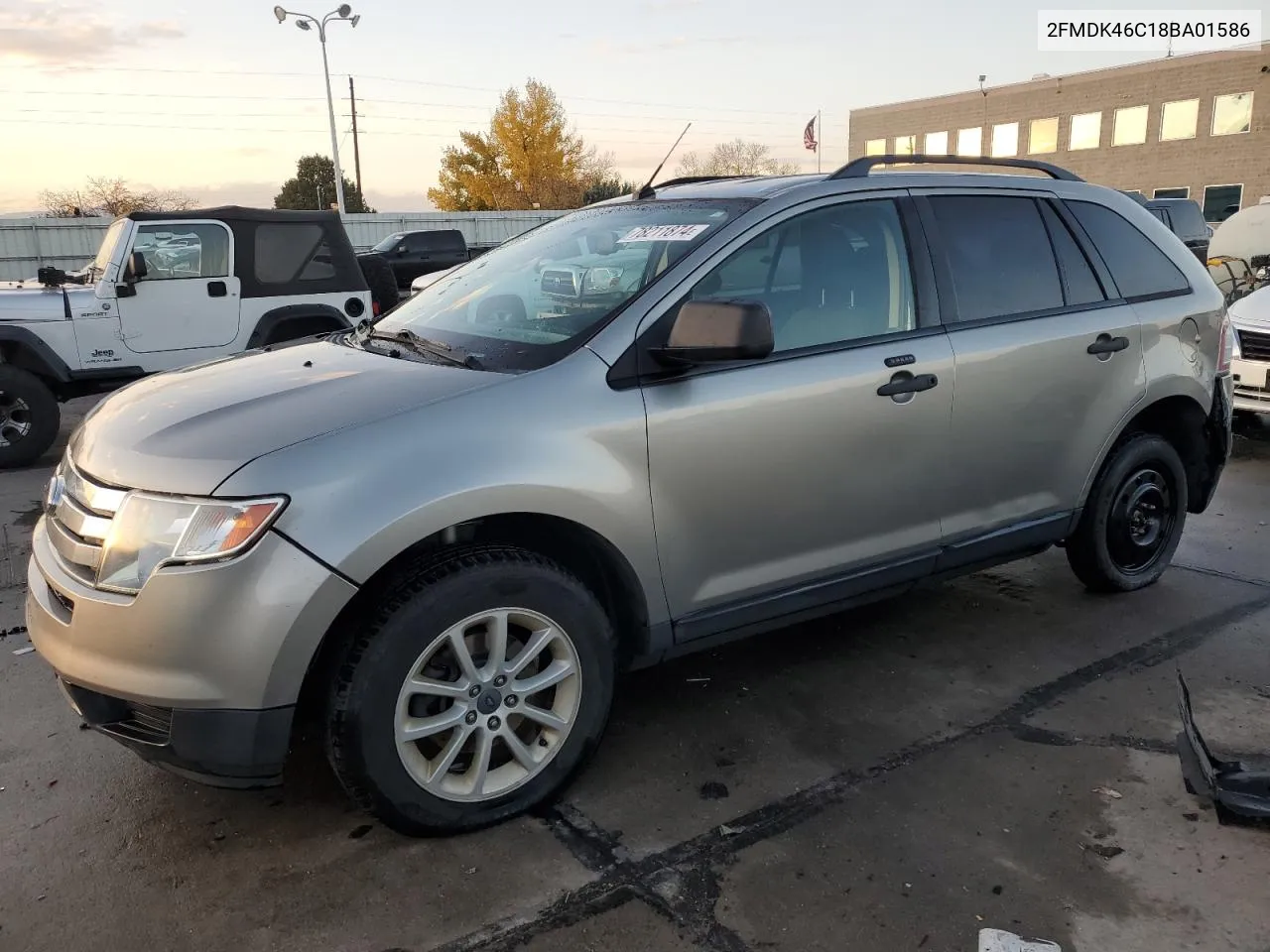 2008 Ford Edge Se VIN: 2FMDK46C18BA01586 Lot: 78211874