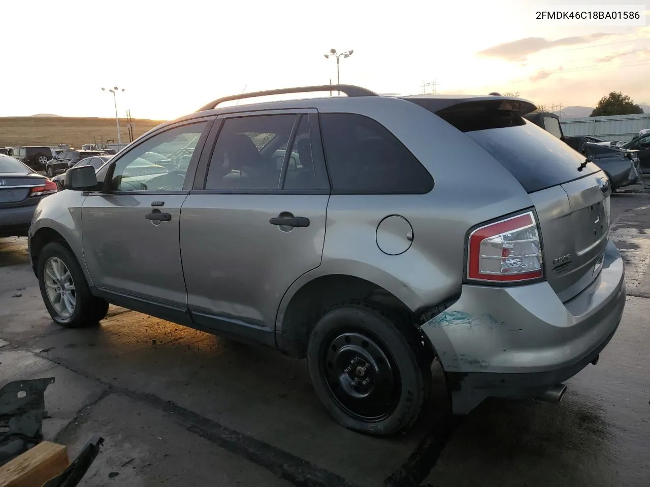 2008 Ford Edge Se VIN: 2FMDK46C18BA01586 Lot: 78211874