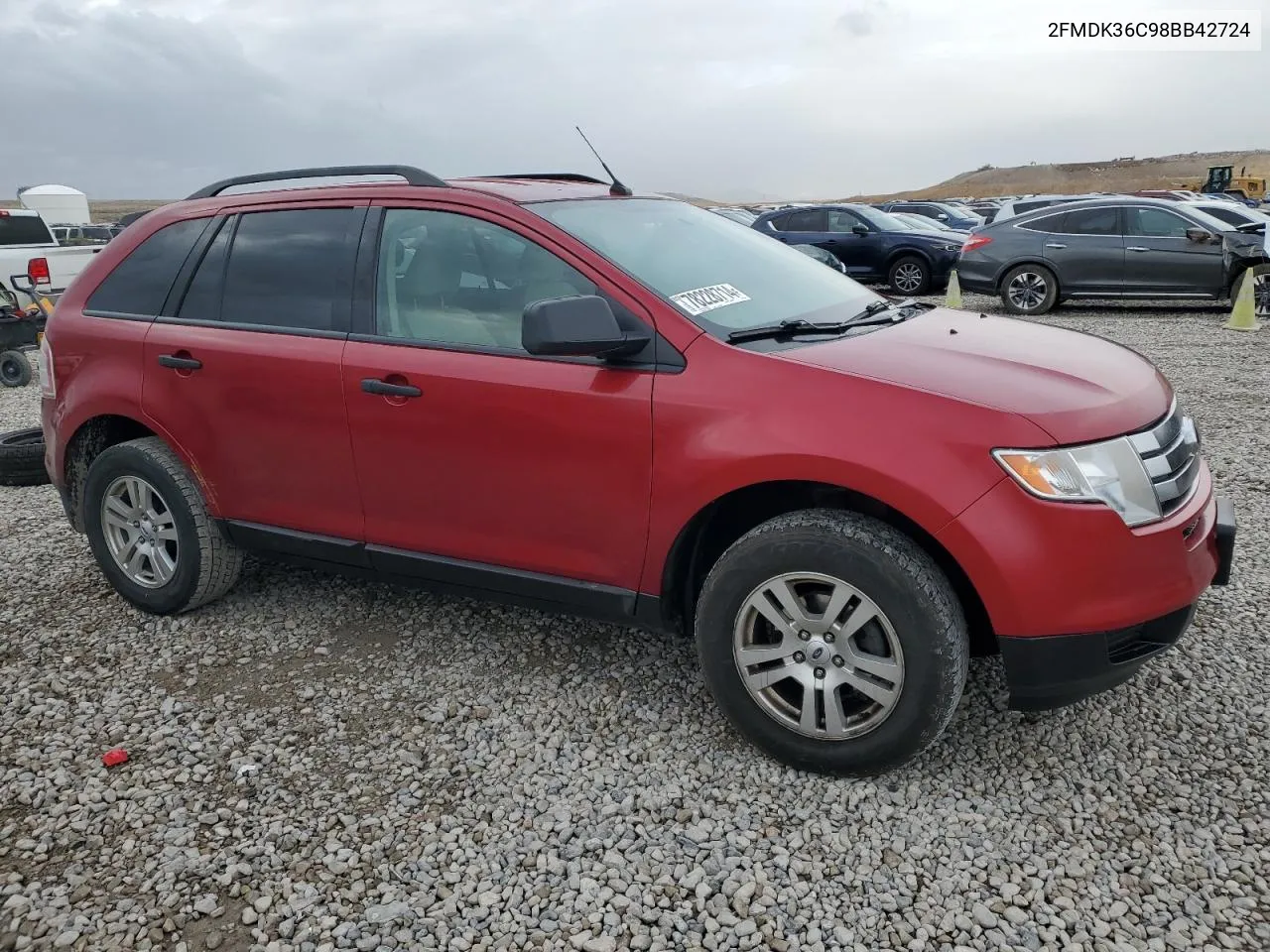 2008 Ford Edge Se VIN: 2FMDK36C98BB42724 Lot: 78228714