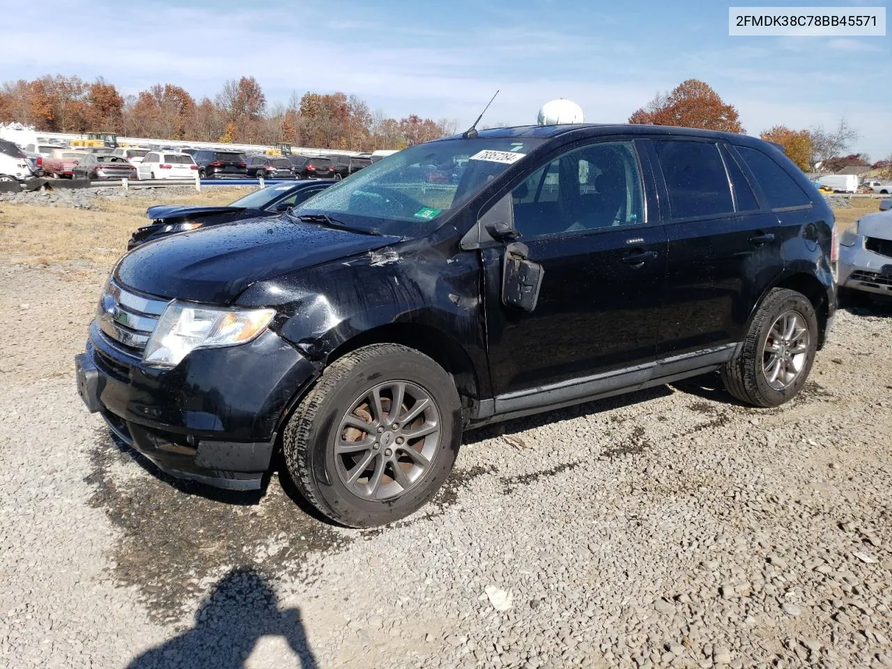 2008 Ford Edge Sel VIN: 2FMDK38C78BB45571 Lot: 78357284