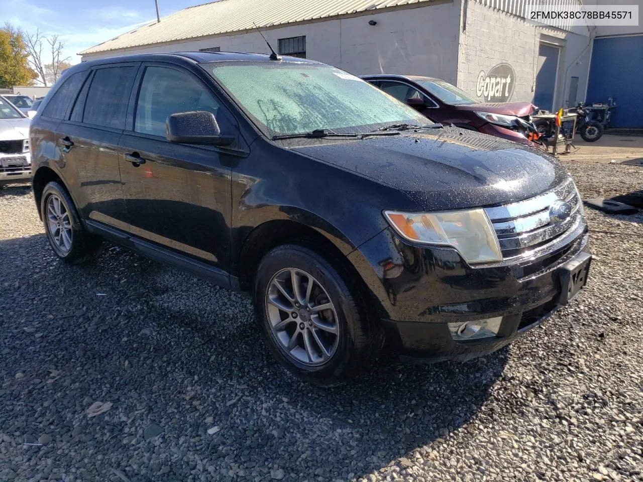 2008 Ford Edge Sel VIN: 2FMDK38C78BB45571 Lot: 78357284