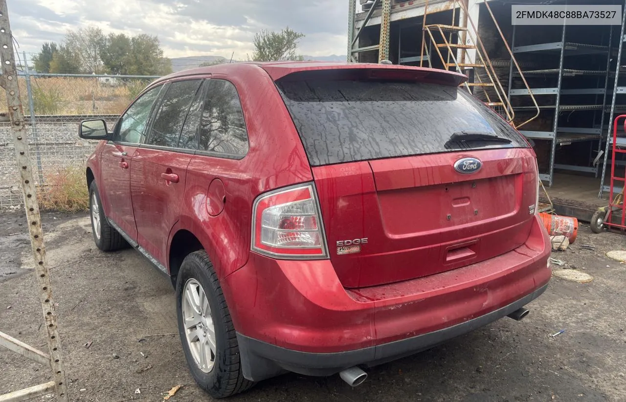 2008 Ford Edge Sel VIN: 2FMDK48C88BA73527 Lot: 78512474