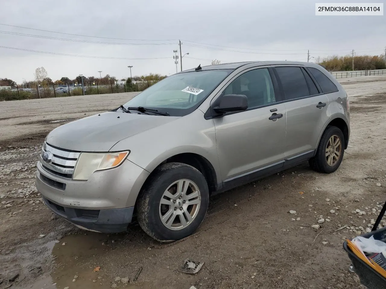 2FMDK36C88BA14104 2008 Ford Edge Se