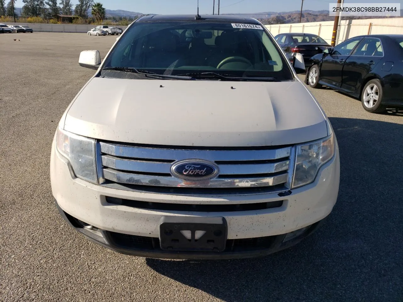 2008 Ford Edge Sel VIN: 2FMDK38C98BB27444 Lot: 80161674