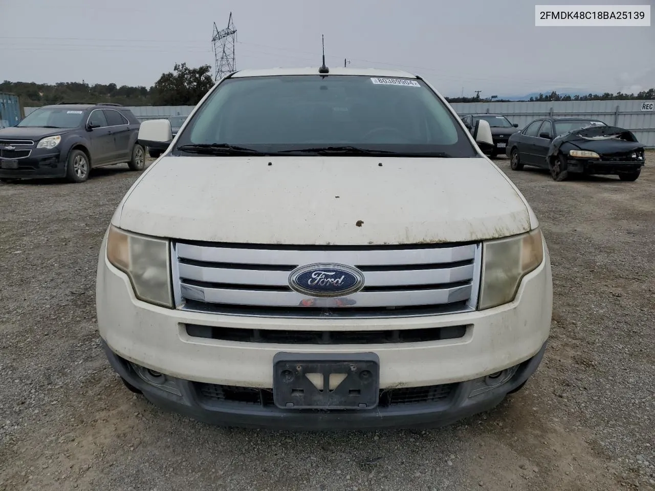 2008 Ford Edge Sel VIN: 2FMDK48C18BA25139 Lot: 80389904