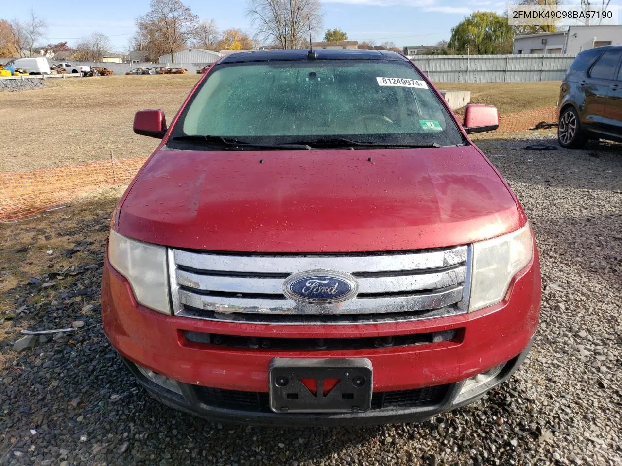 2008 Ford Edge Limited VIN: 2FMDK49C98BA57190 Lot: 81249974