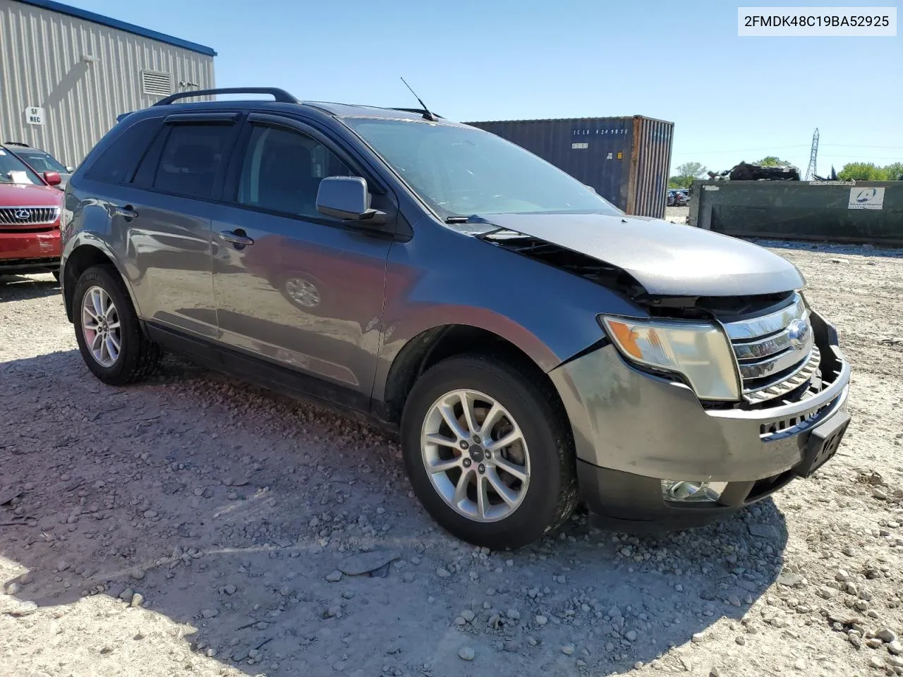 2009 Ford Edge Sel VIN: 2FMDK48C19BA52925 Lot: 56443344