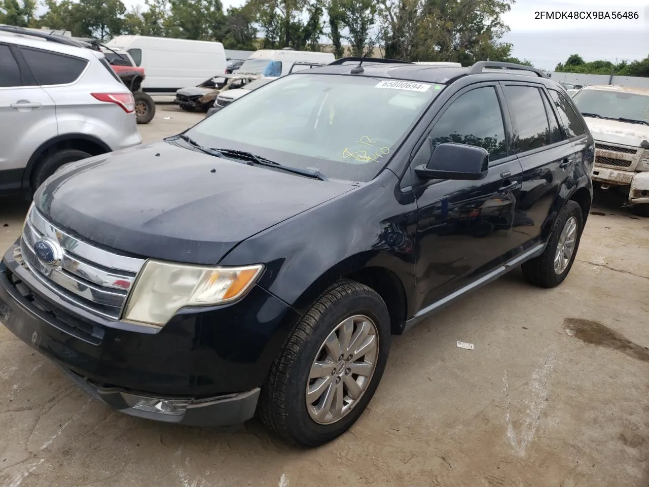 2009 Ford Edge Sel VIN: 2FMDK48CX9BA56486 Lot: 65800694