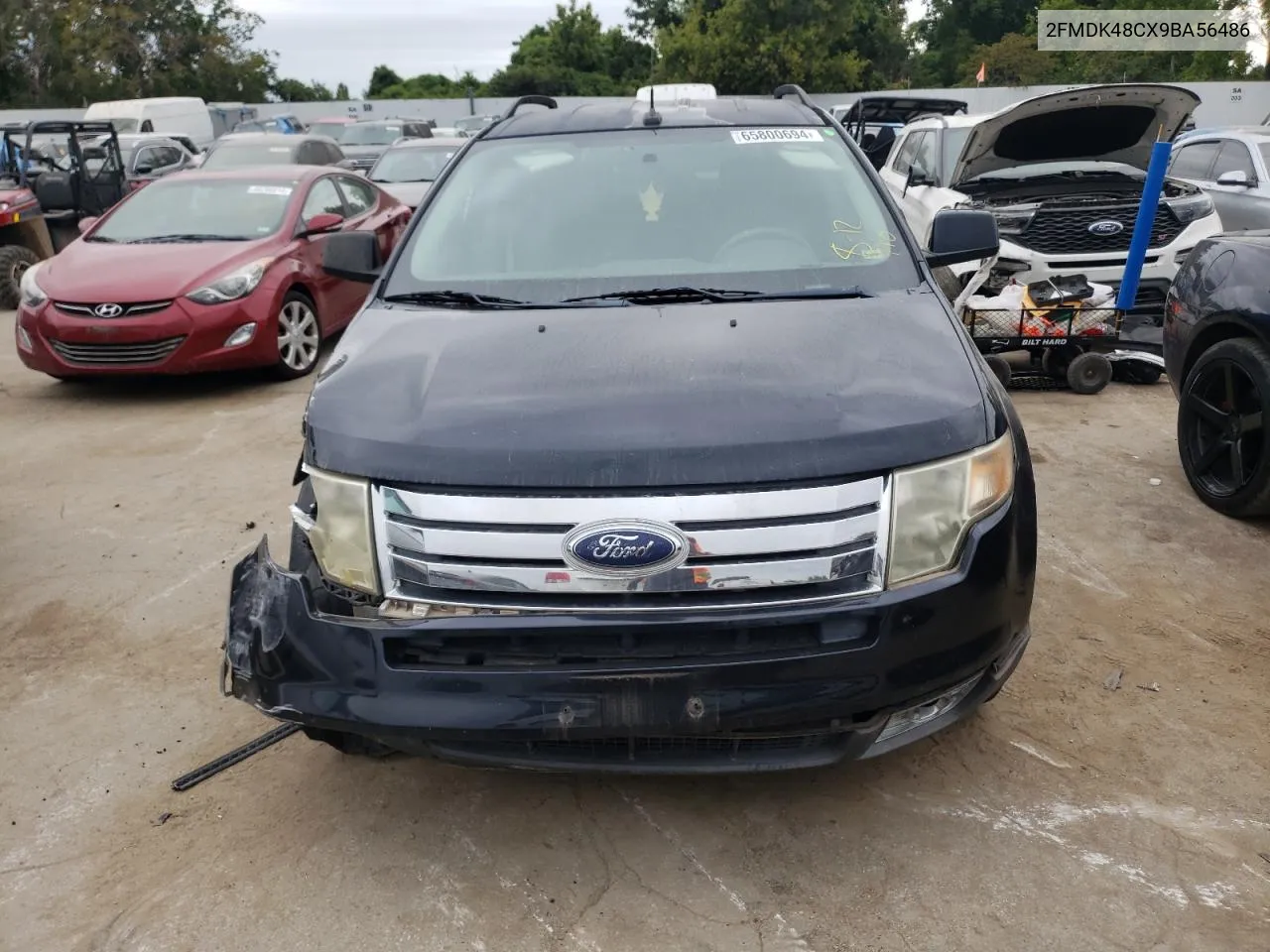 2009 Ford Edge Sel VIN: 2FMDK48CX9BA56486 Lot: 65800694