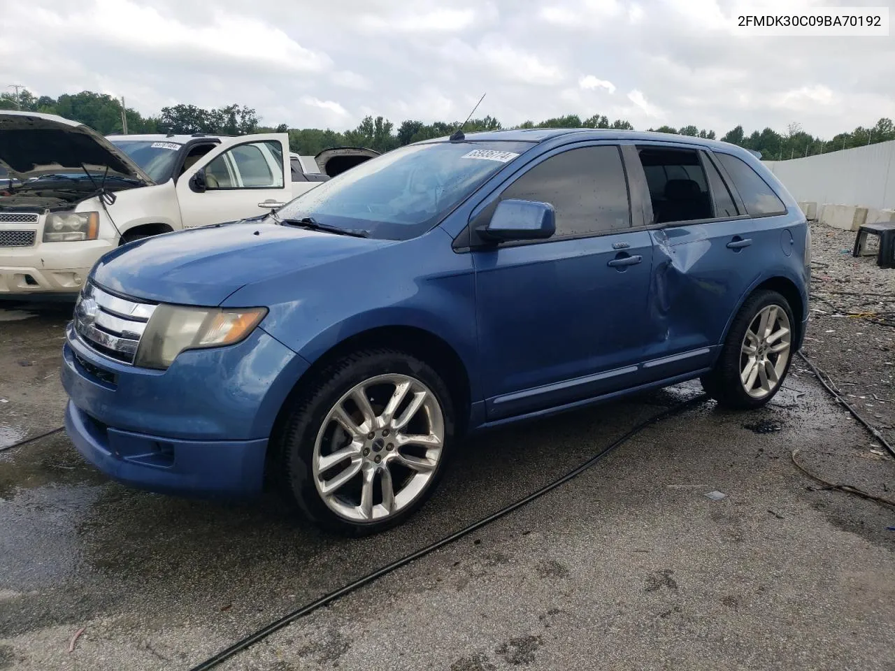 2009 Ford Edge Sport VIN: 2FMDK30C09BA70192 Lot: 65936774