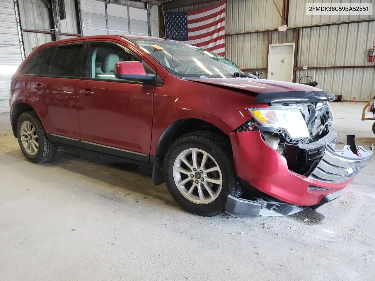 2009 Ford Edge Sel VIN: 2FMDK38C59BA52551 Lot: 69187574