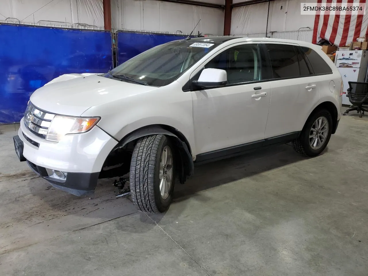 2009 Ford Edge Sel VIN: 2FMDK38C89BA65374 Lot: 69697354