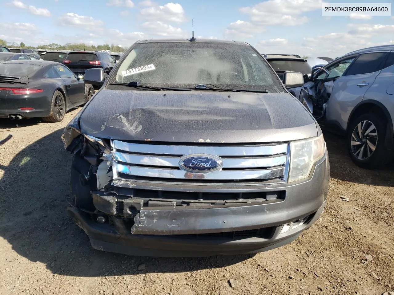 2009 Ford Edge Sel VIN: 2FMDK38C89BA64600 Lot: 73173894