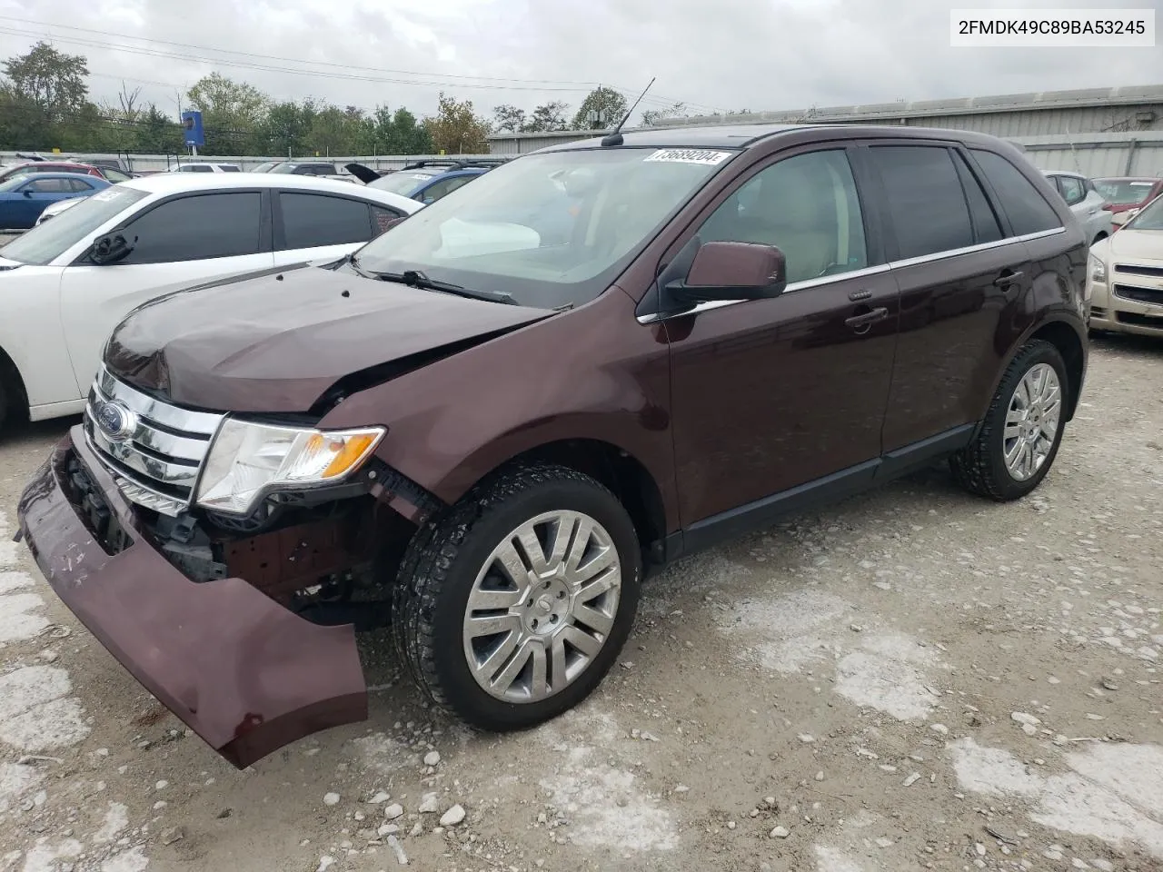 2009 Ford Edge Limited VIN: 2FMDK49C89BA53245 Lot: 73689204