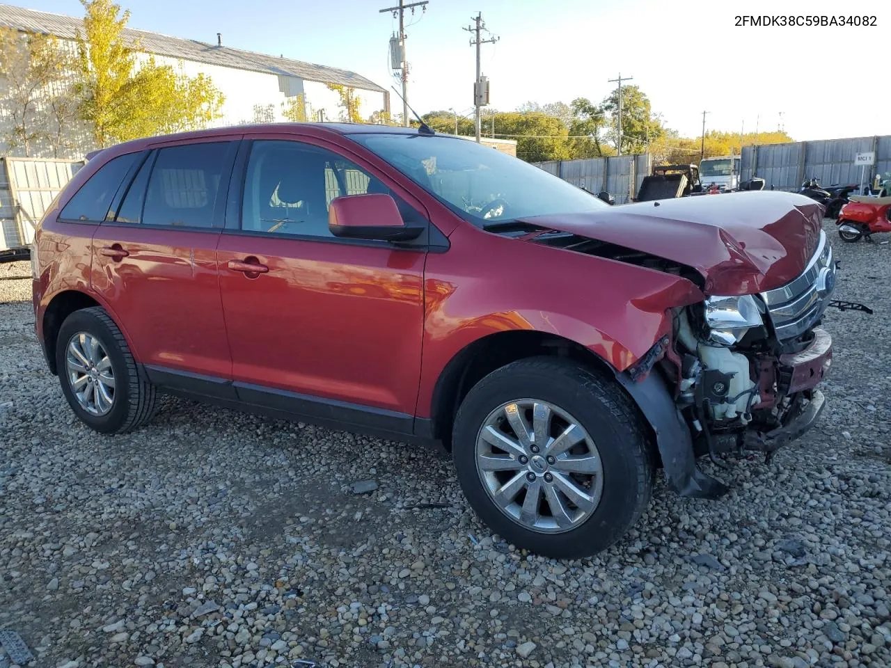 2009 Ford Edge Sel VIN: 2FMDK38C59BA34082 Lot: 76424144